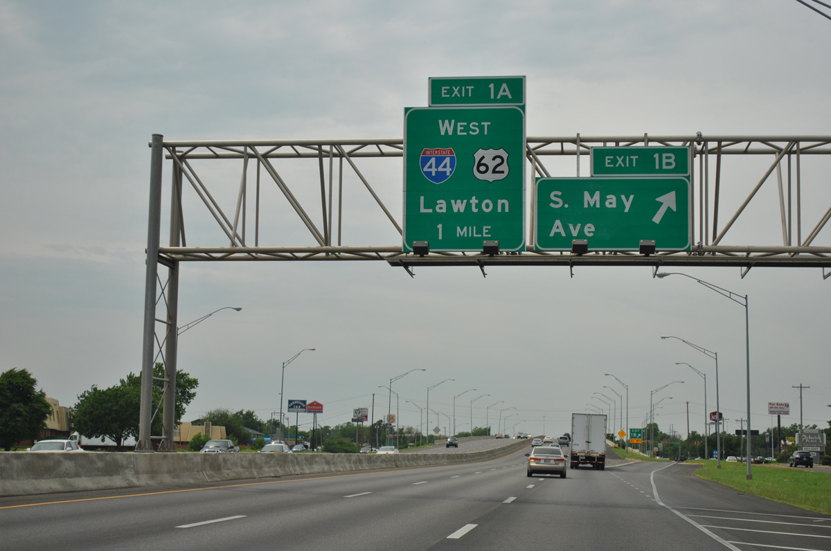 I-240/US 62/SH 3 west at I-44 - Oklahoma City, OK