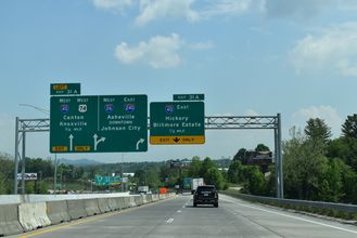 I-26/US 74 west at I-40/240 - Asheville, NC