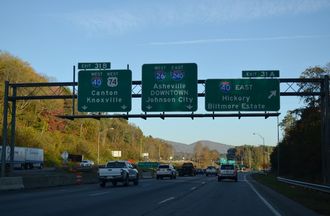 I-26/US 74 west at I-40/240 - 2015