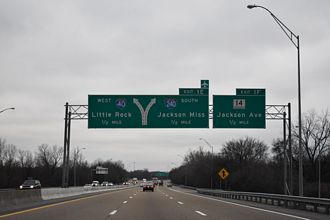 I-40 west at I-240/SR 14 - Memphis, TN