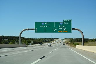 Interstate 40 at I-240 in Oklahoma City, Oklahoma