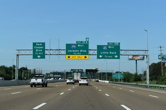 I-40 west at I-240/Sam Cooper Bl - Memphis, TN