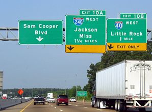 I-40 west at I-240/Sam Cooper Bl - 2003