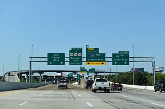 I-40 West at Interstate 240 and Sam Cooper Boulevard in Memphis, Tennessee