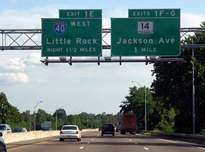 I-40 west at I-240/SR 14 - 2003