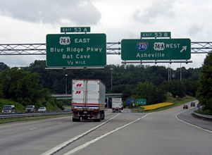 I-40 west at I-240/US 74A - 2003