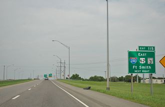 I-44/US 62 east at I-240/SH 3 - Oklahoma City, OK