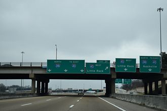 I-240 north at I-40 - Memphis, TN