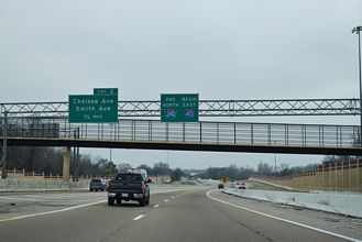 I-240 north at I-40/SR 14 - Memphis, TN