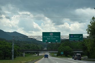 I-240/US 74A east at I-40 - Asheville, NC