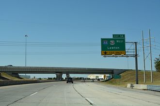 I-240/US 62/SH 3 west at I-44 - Oklahoma City, OK