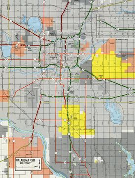 Oklahoma City – 1976 Official Oklahoma Highway Map