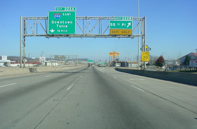 I-44/SH 66 east at I-244 - 2002