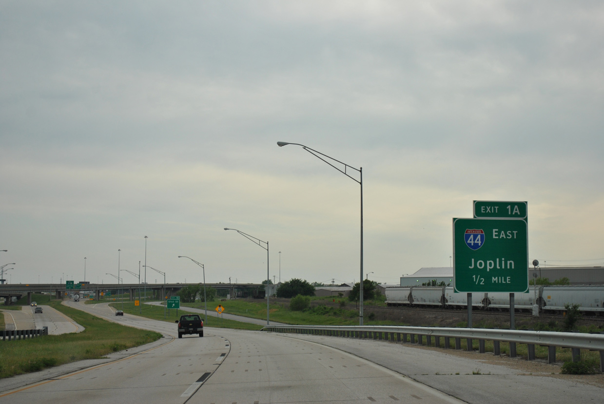 I-244 west at I-44/SH 66 - Tulsa, OK