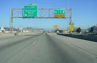 I-44/SH 66 east at I-244 - 2002
