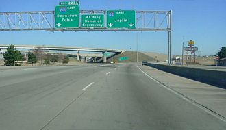 I-44/SH 66 east at I-244 - 2002