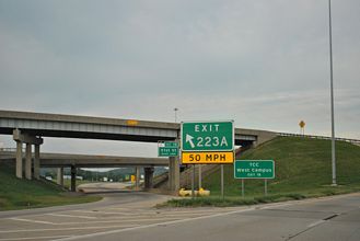 I-44/SH 66 east at I-244 - Oakhurst, OK