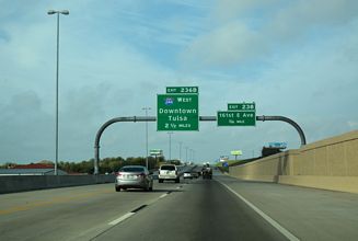 I-44/US 412/SH 66 west at I-244 - Catoosa, OK