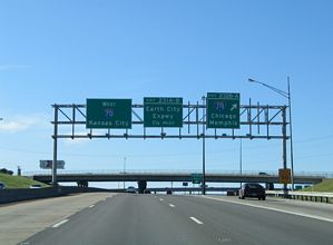 I-70 west at I-270 - Bridgeton, MO
