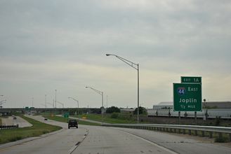 I-244 west at I-44/SH 66 - Tulsa, OK