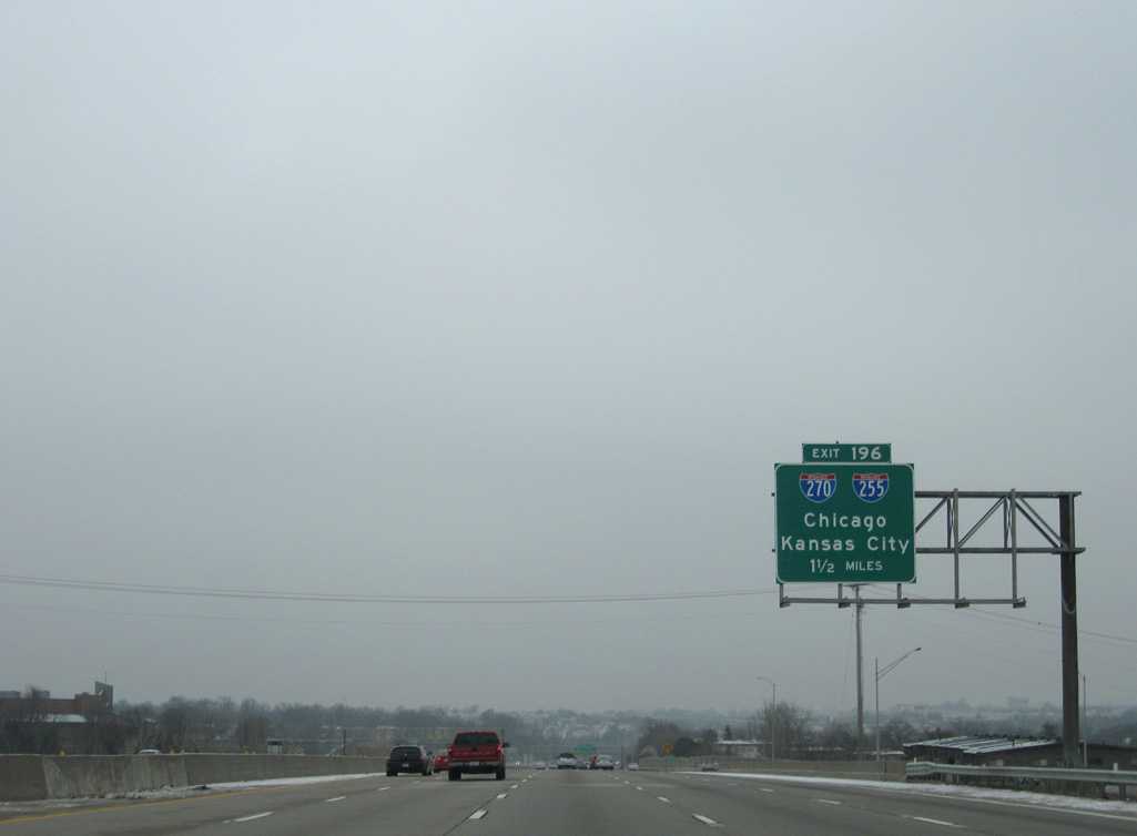 I-55 north at I-255/270 - Mehlville, MO