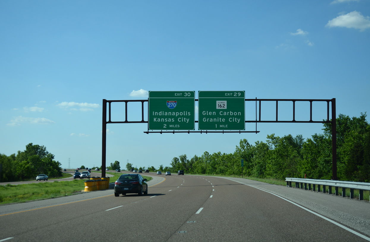 I-255 north at I-270 - Pontoon Beach, IL