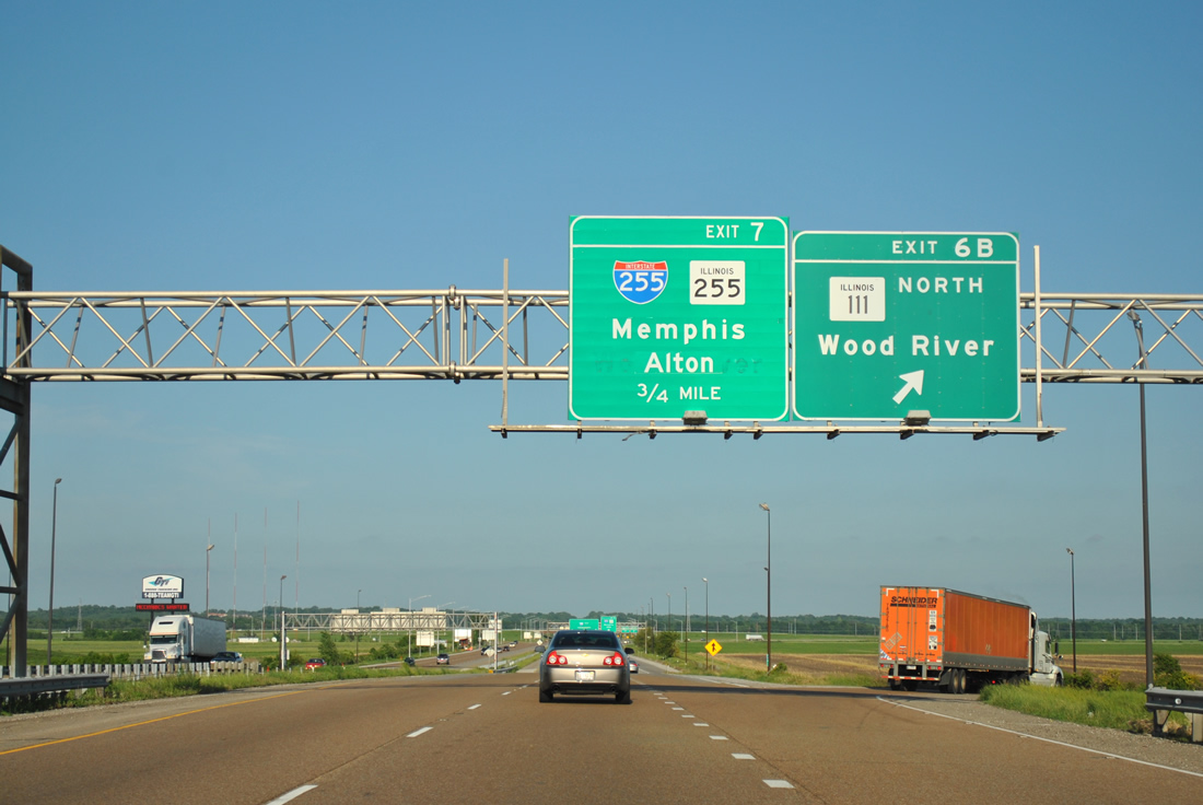 I-270 east at I-255/IL 255 - Pontoon Beach, IL