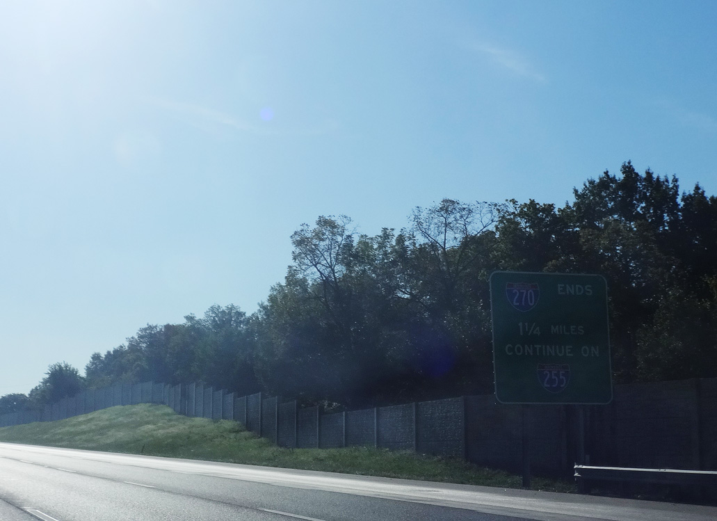 I-270 south at I-55/255 - Concord, MO