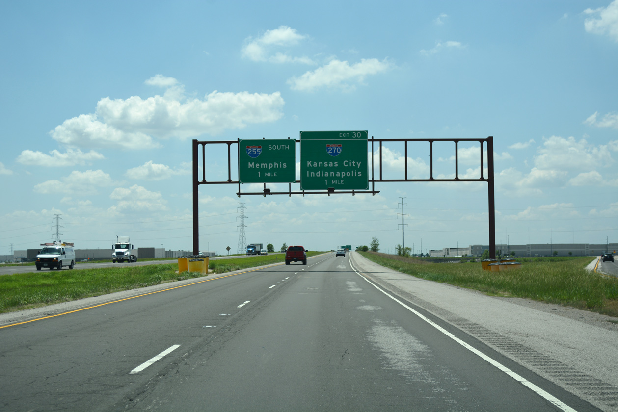 IL 255 south at I-255/270 - Edwardsville, IL