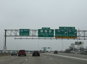 I-55 north at I-255/270 - Mehlville, MO