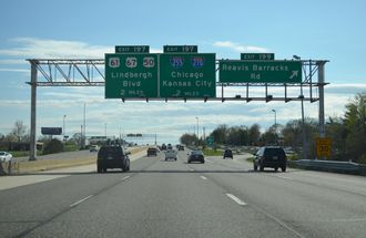 I-55 south at I-255/270 - Affton, MO
