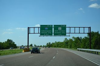 I-255 north at I-270 - Pontoon Beach, IL