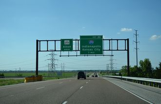 I-255 north at I-270 - Pontoon Beach, IL