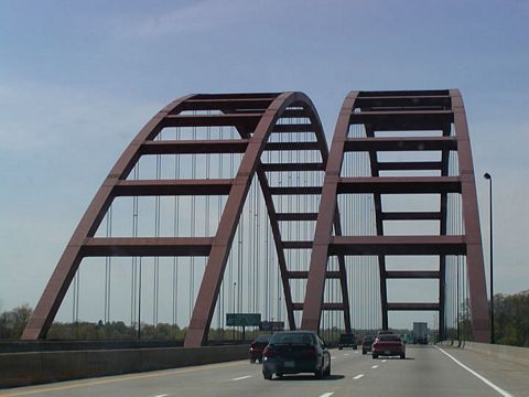 I-255 south Jefferson Barracks Bridge