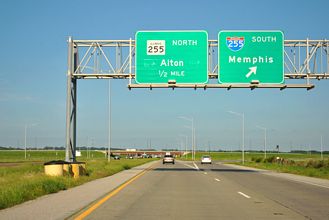 I-270 east at I-255/IL 255 - Pontoon Beach, IL