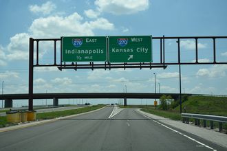 IL 255 south at I-255/270 - Edwardsville, IL