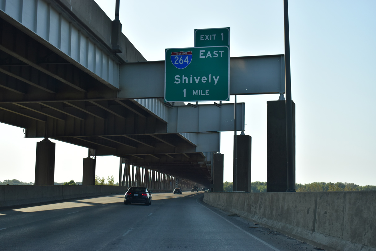 I-64/US 150 east at I-264 - New Albany, IN
