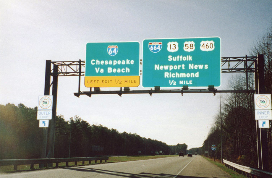 I-264 west at I-64/664 - 2001