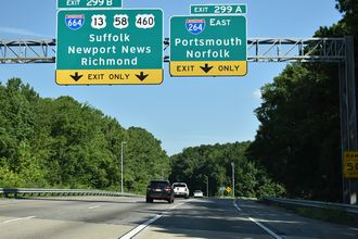 I-64/Hampton Roads Beltway at I-264 East and I-664 North