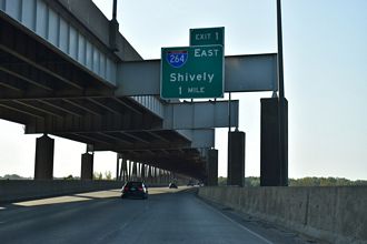 I-64/US 150 east at I-264 - New Albany, IN