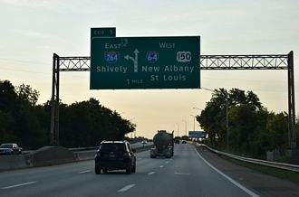 I-64/US 150 west at I-264 - Louisville, KY