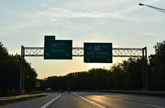 I-64/US 150 west at I-264 - Louisville, KY