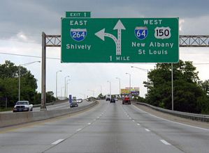 I-64/US 150 west at I-264 - 2003