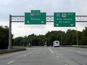I-64/US 150 west at I-264 - 2003