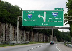 I-71 north at I-264 - 2003