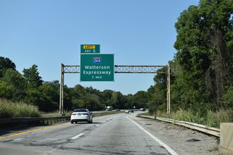 I-71 South at Interstate 264 in Northfield, Kentucky