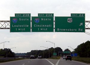 I-264 east at I-71 - 2003