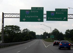I-264 east at I-71 - 2003