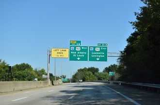 I-264 west at I-64/US 150 - Louisville, KY