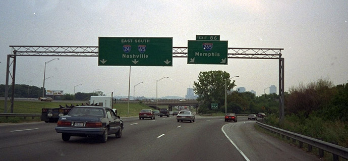 I-24/65 south at I-265 - Nashville, TN